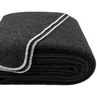 100% Wool King Blanket Charcoal Grey