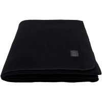 100% Wool Twin Blanket Black