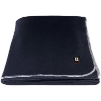 90% Wool Twin Blanket Navy Blue