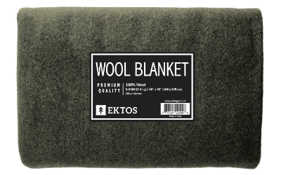 100% Wool Blanket Olive Green