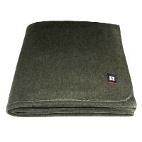 90% Wool Blanket Olive Green